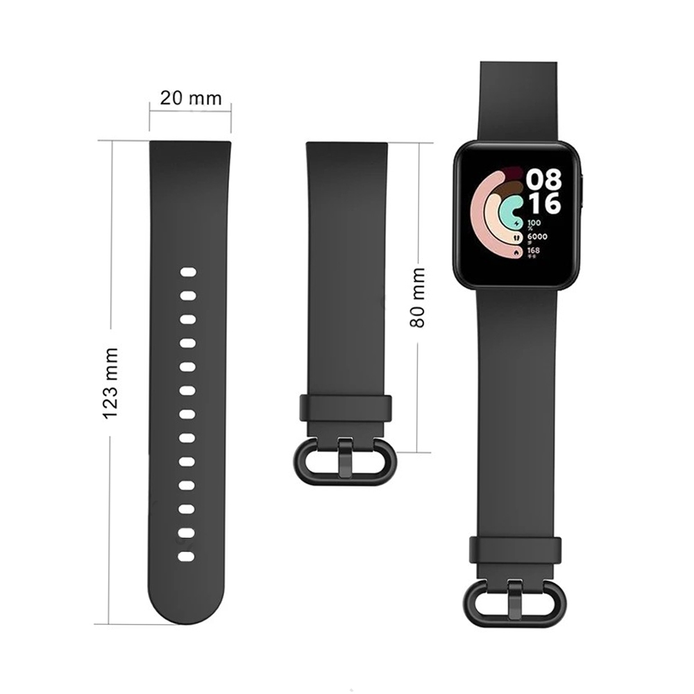 Xiaomi Mi Watch 2 Lite Silicone Quick-Release Strap - Black