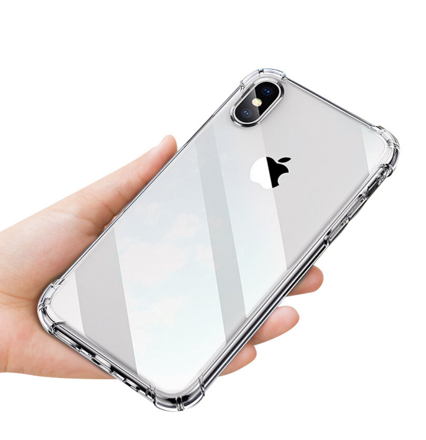 iPhone X / Xs Clear Shockproof Crystal TPU Back Case - Clear