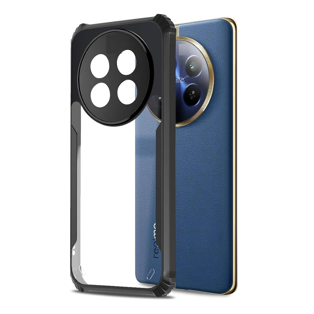 Realme 13 Pro/13 Plus 5G Clear Hybrid PC Back Case - Black