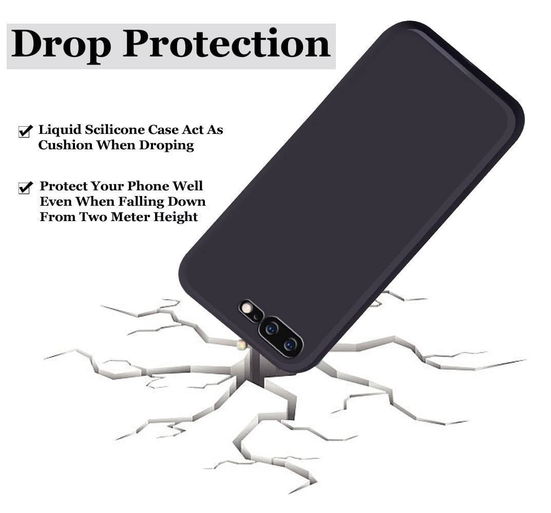 OnePlus 5 Liquid TPU Silicone Matte Shockproof Case With Camera Protection - Black
