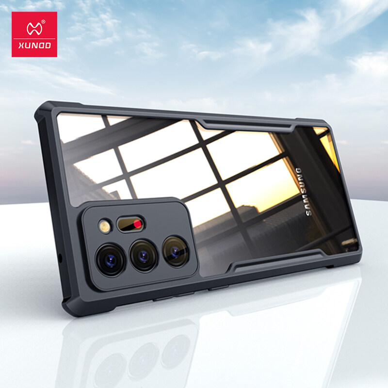 Xundd Shockproof Transparent PC TPU Case For Samsung Galaxy Note 20 Ultra - Black