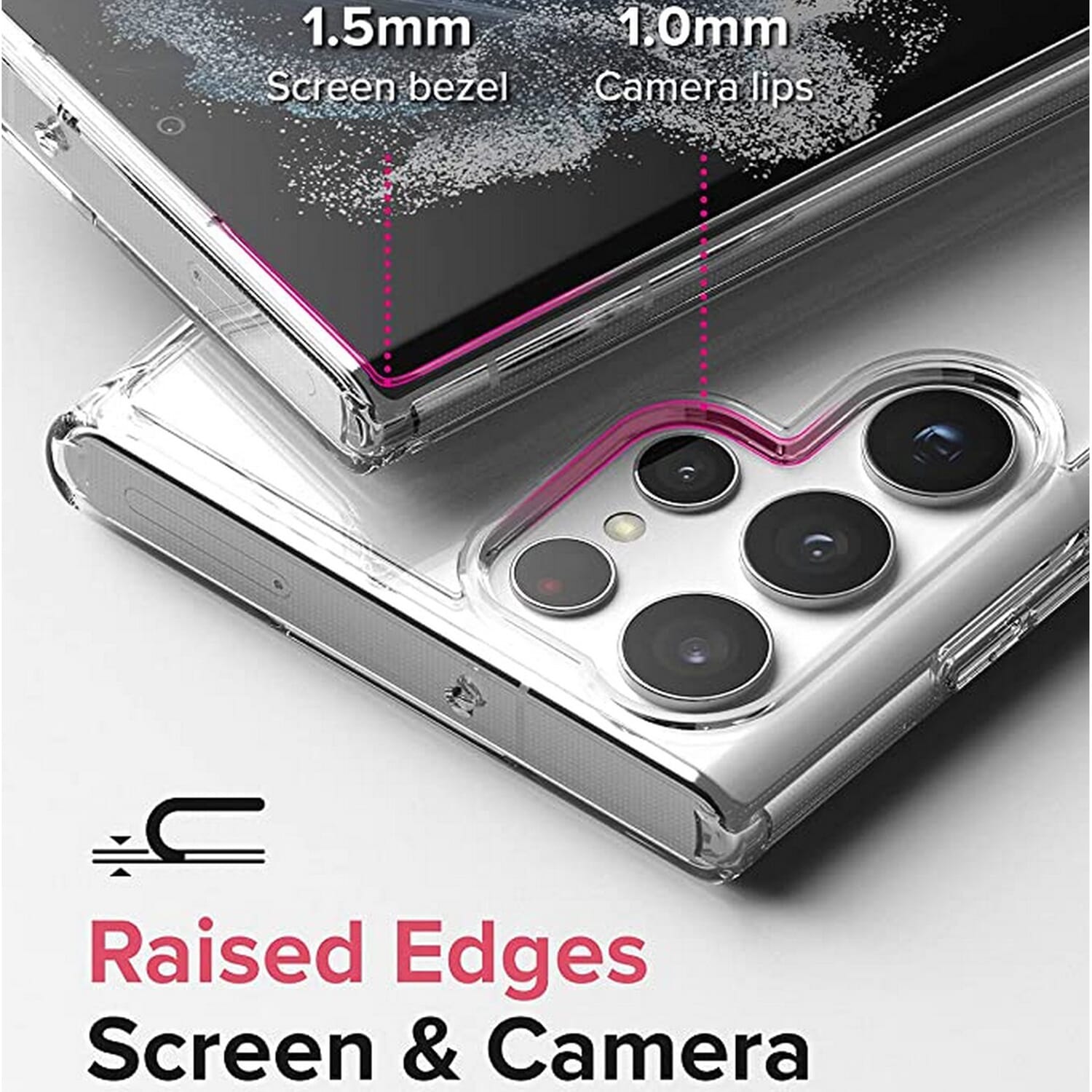 Samsung Galaxy S22 Ultra 5G Clear Semi-Soft Airbag Shockproof Back Cover 