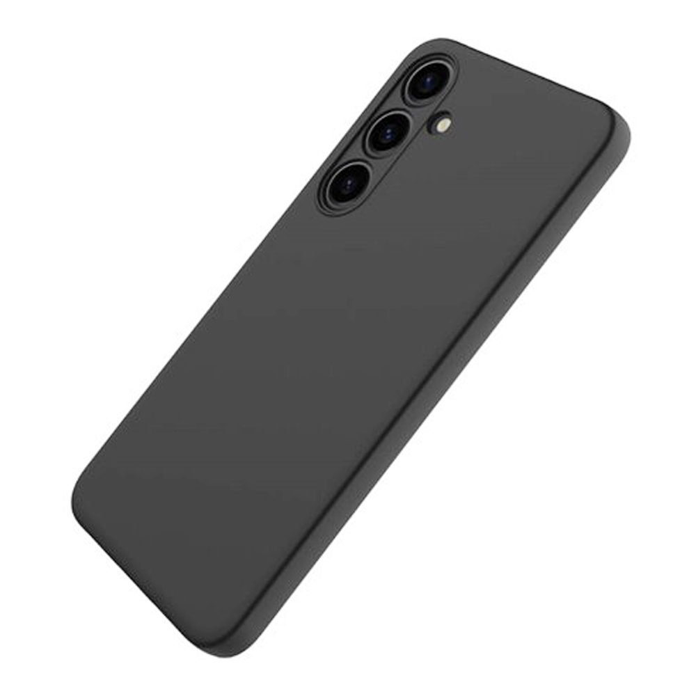 Black Flexible Silicone Case With Camera Protection For Samsung Galaxy A26 5G 