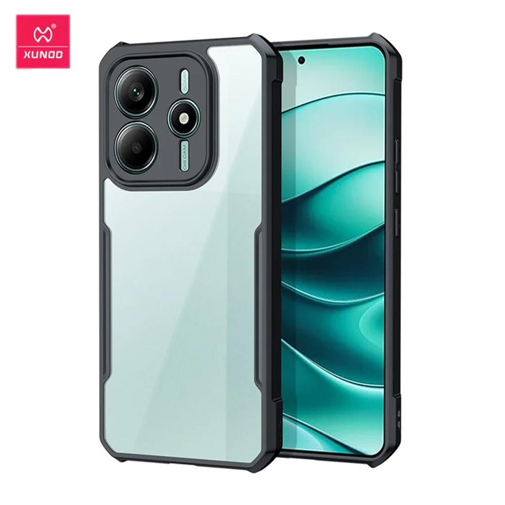 Xundd Shockproof Clear Bumper Case For Redmi Note 14 5G - Black