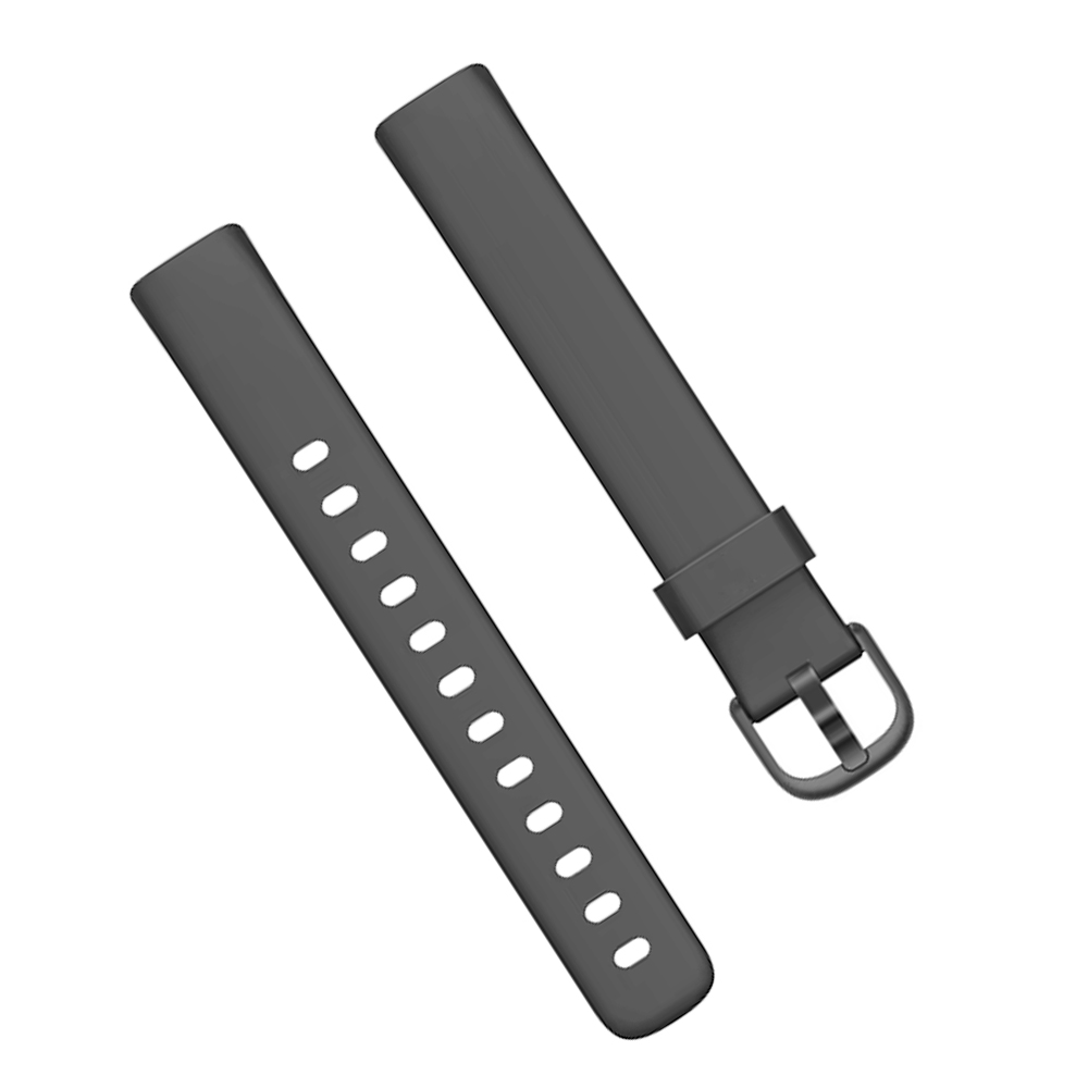 Soft Silicone Sport Strap For Fitbit Versa Series & Boat Xtend - Black (Free Size)