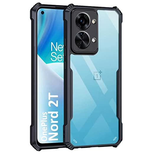 Ultra-Thin Clear Hybrid PC Case For OnePlus Nord 2T 5G - Black