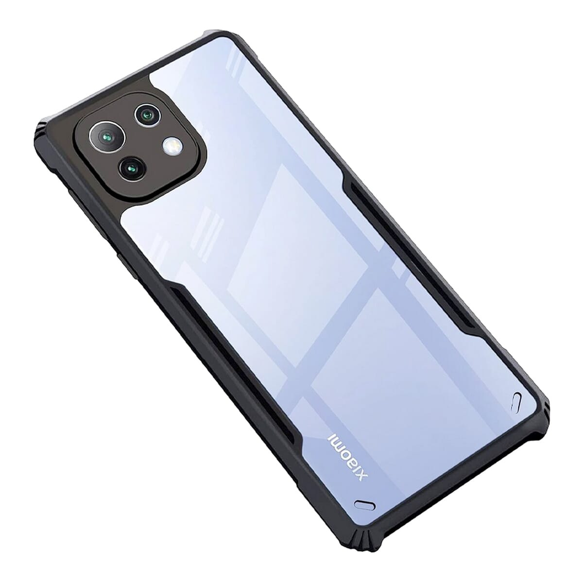 Clear Shockproof TPU Bumper Case For Xiaomi Mi 11 5G - Black