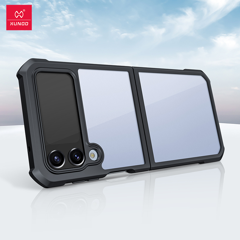 Xundd Shockproof Clear Bumper Case For Samsung Galaxy Z Flip 3/4 