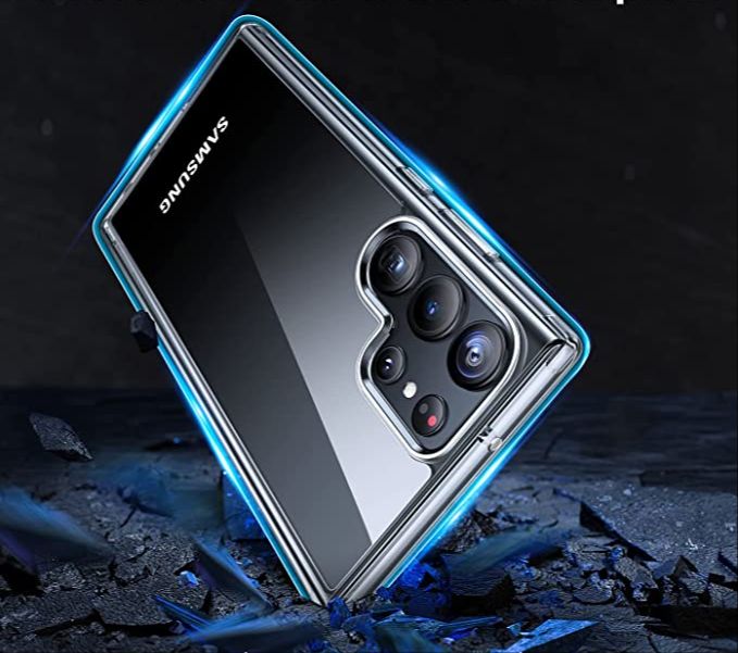 Crystal Clear Shockproof PC Case For Samsung Galaxy S23 Ultra