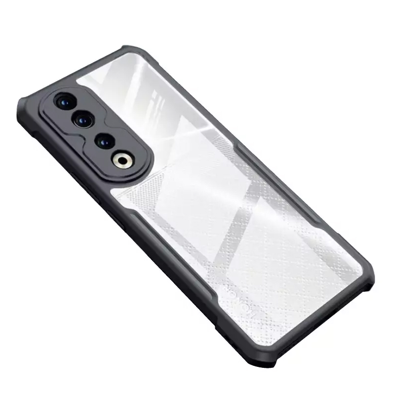 Xundd Shockproof Clear Bumper Case For Honor 90 5G - Black (Huawei Honor 9)
