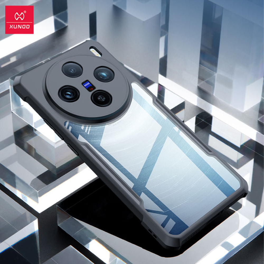 Xundd Shockproof Clear Bumper Case For Vivo X100 5G - Black