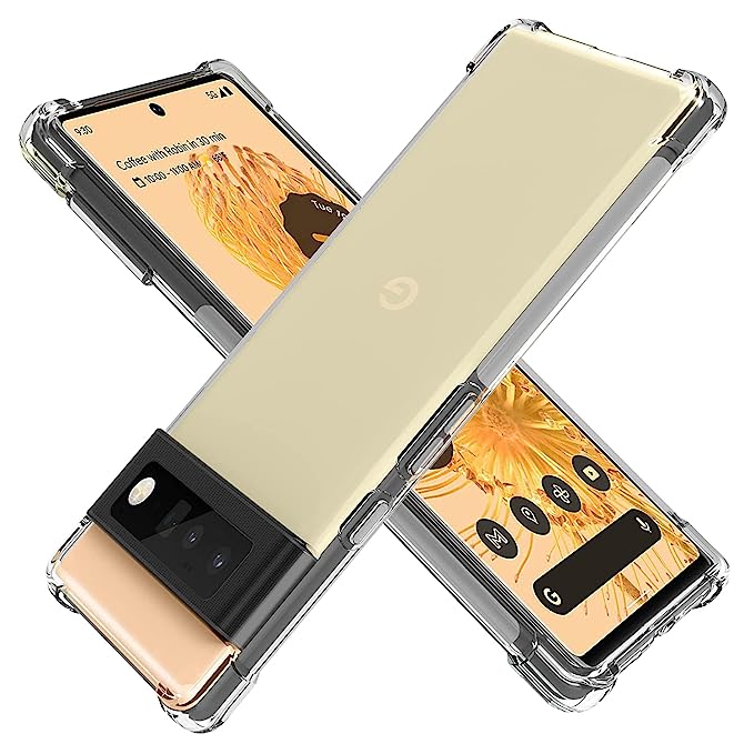 Google Pixel 8 Clear Anti-Shock Bumper Case - Clear