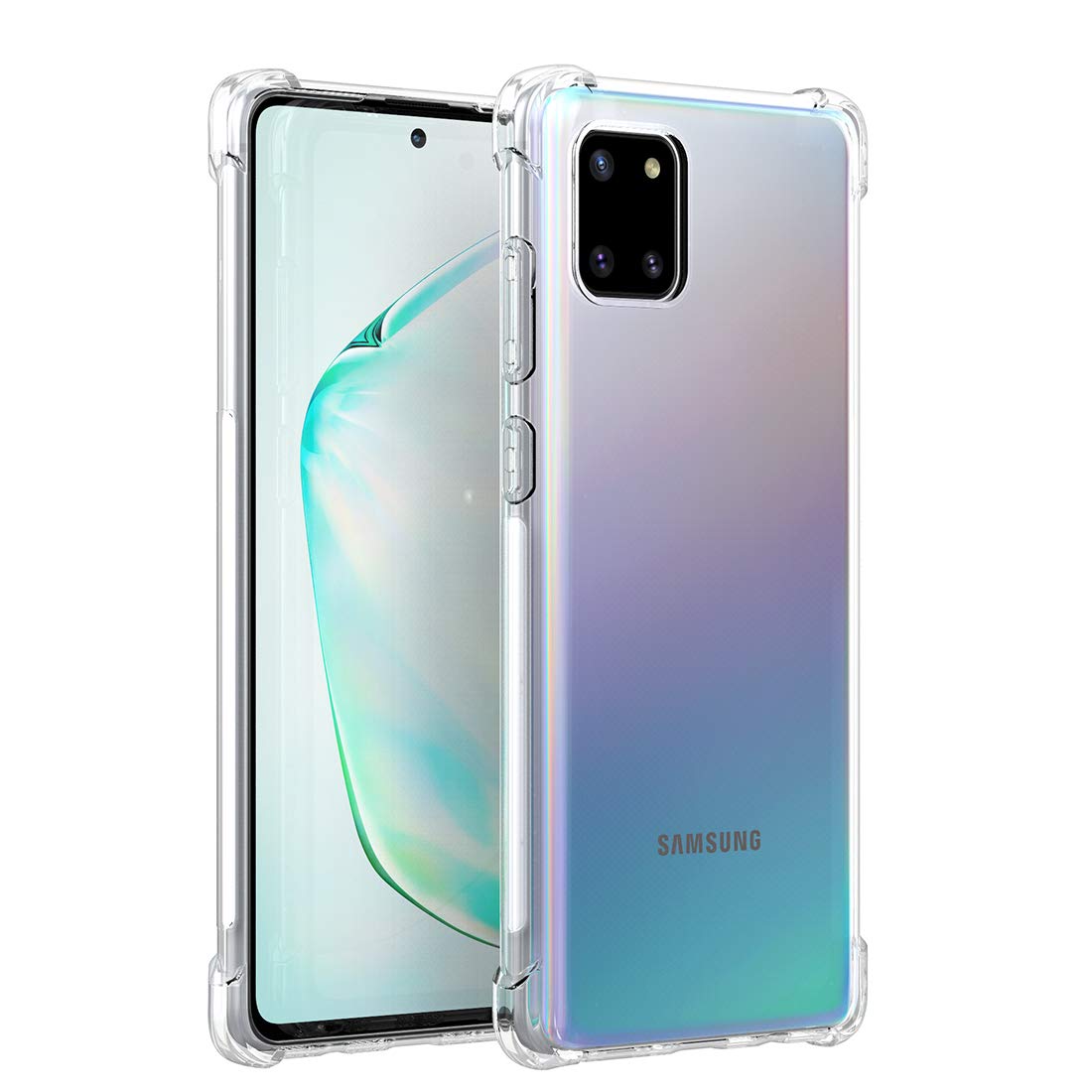 Transparent Soft Shockproof Airbag Case For Samsung Note 10 Lite - Clear