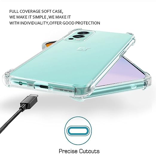 Transparent Soft Shockproof Airbag Case For OnePlus Nord 2 5G - Clear