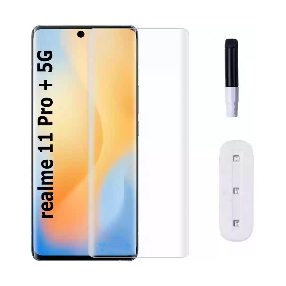 Realme 11 Pro Plus+ Premium UV Curved Tempered Glass 