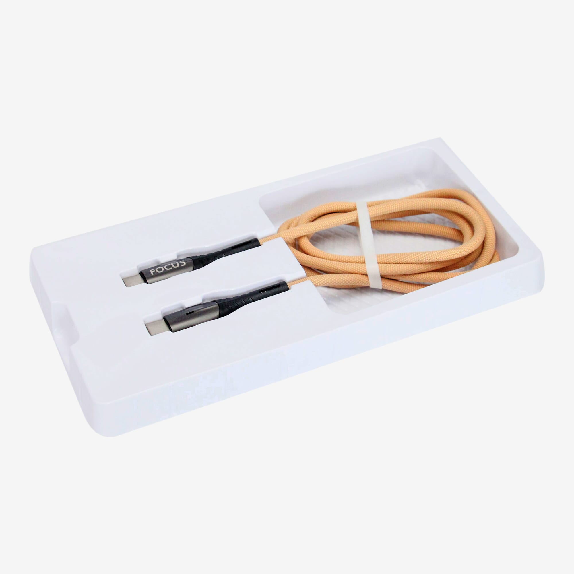 F-16 Type C To Type C Data Cable - Cream