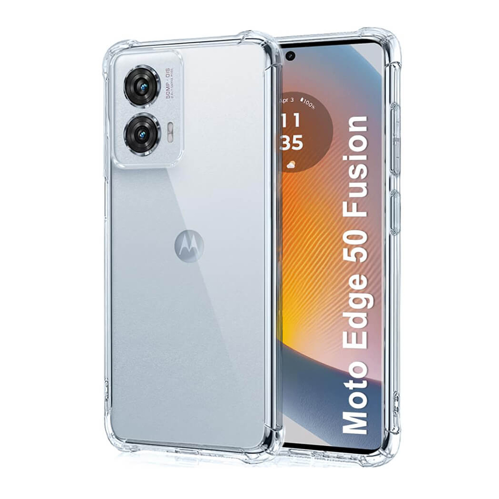 Motorola Moto Edge 50 Fusion Clear Transparent Soft Shockproof Back Cover