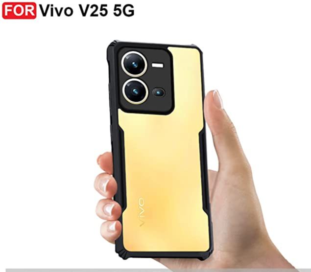 Vivo V25/V25e 5G Clear PC Airbag Transparent Back Cover
