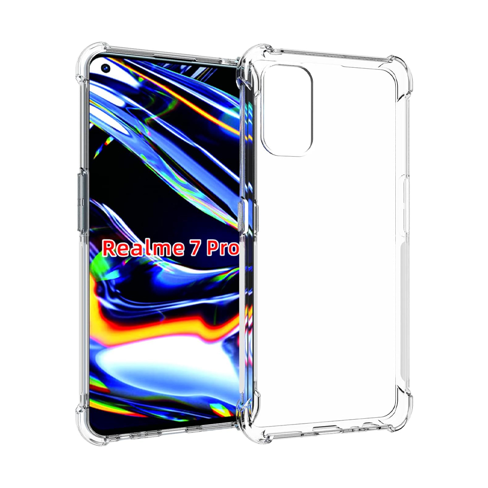 Realme 7 Pro Clear Transparent Soft Shockproof Back Cover 