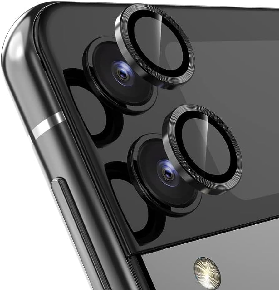 Samsung Galaxy Z Flip 5 Metal Camera Lens Protector - Black