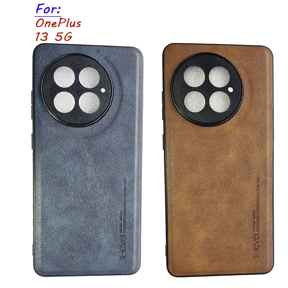 OnePlus 13 5G X-Level Slim Leather TPU Bumper Case