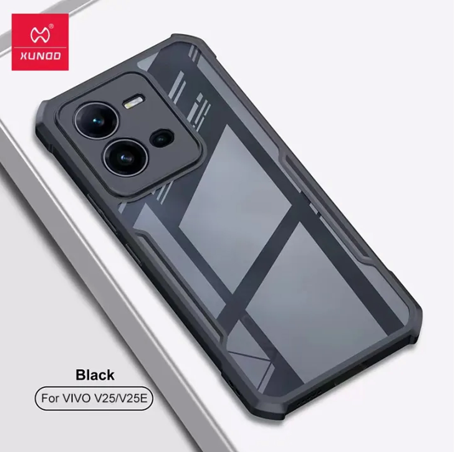 Vivo V25 V25e Xundd Shockproof Transparent PC TPU Bumper Back Cover