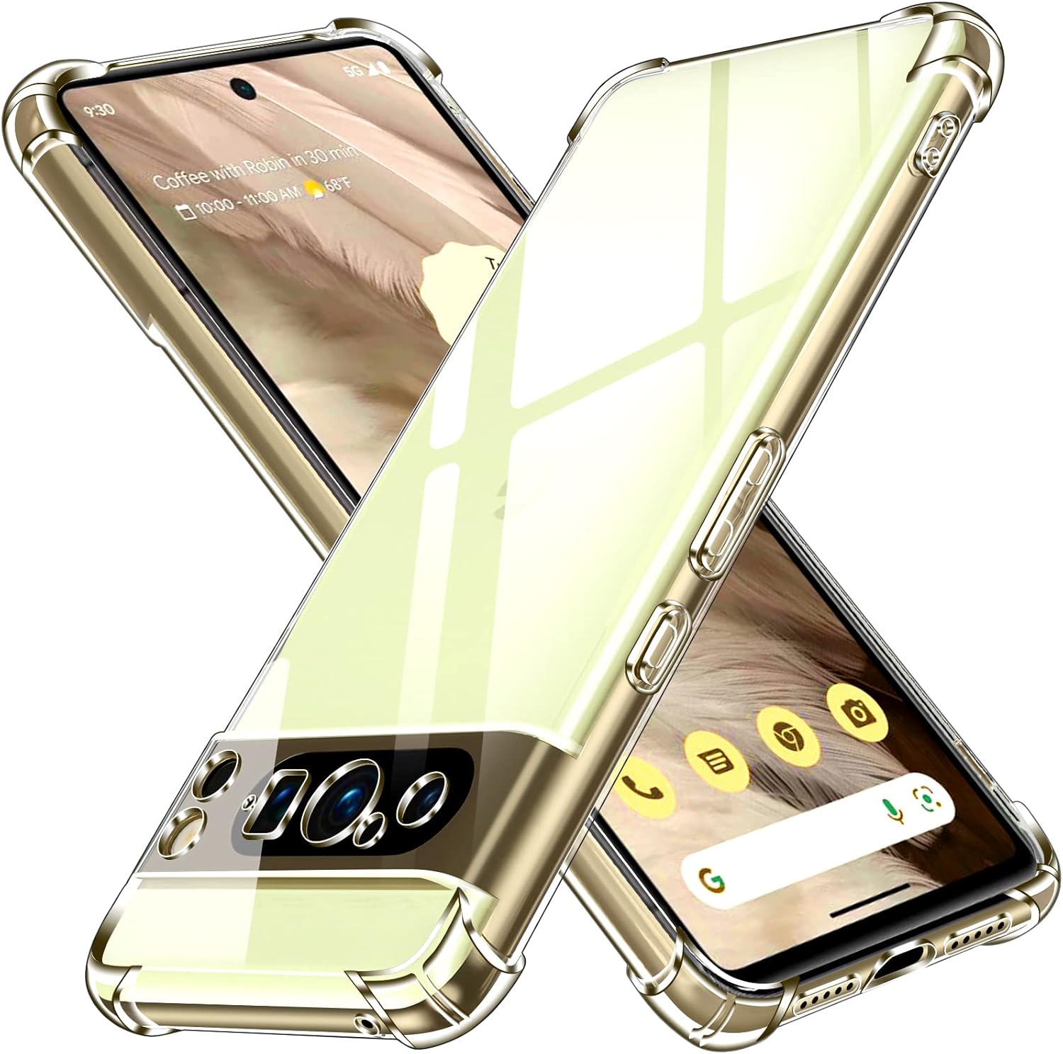 Google Pixel 9 / 9 Pro 9 Pro XL 5G CMF ONE Clear Transparent Soft Shockproof Back Cover 