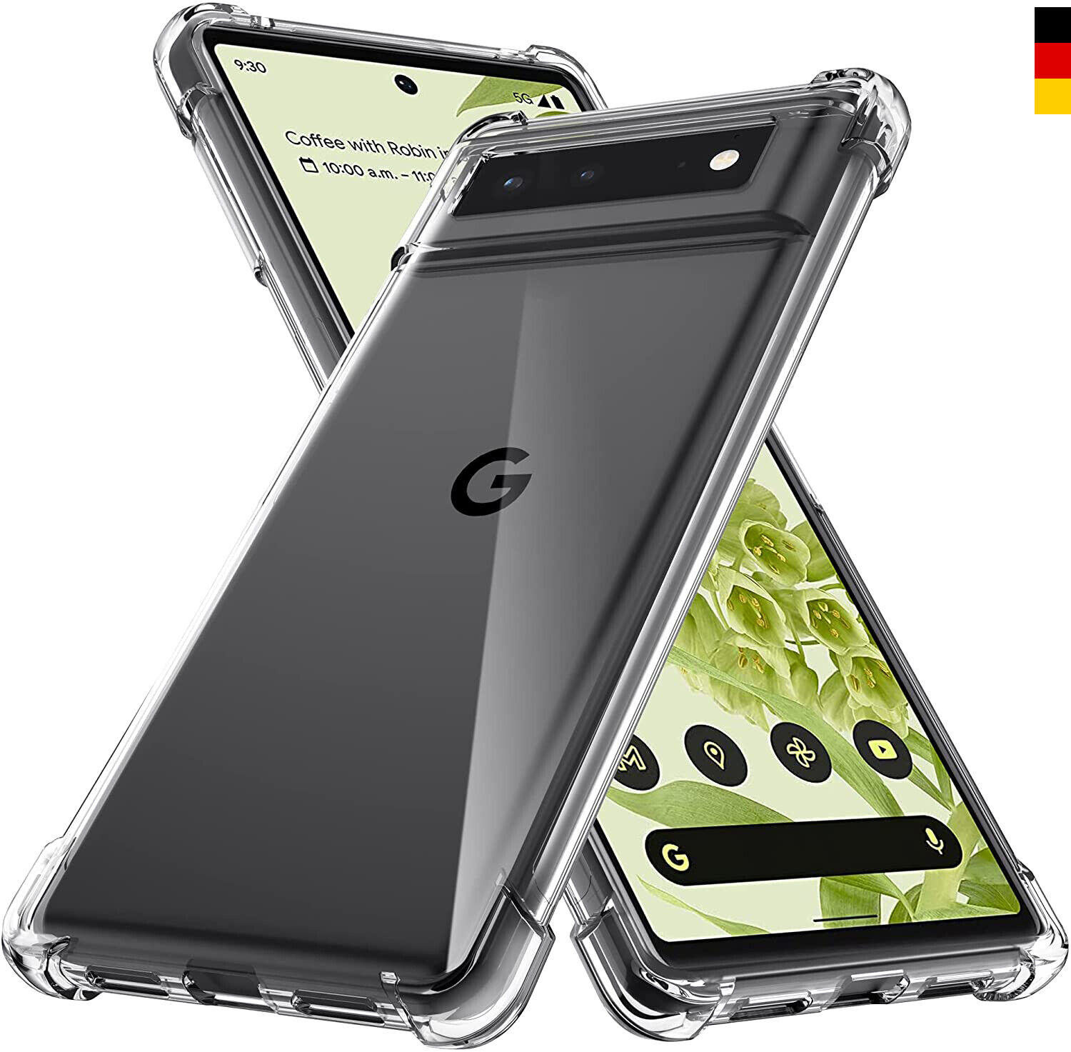 Google Pixel 8 Pro Clear Transparent Anti-Shock Bumper Back Cover  