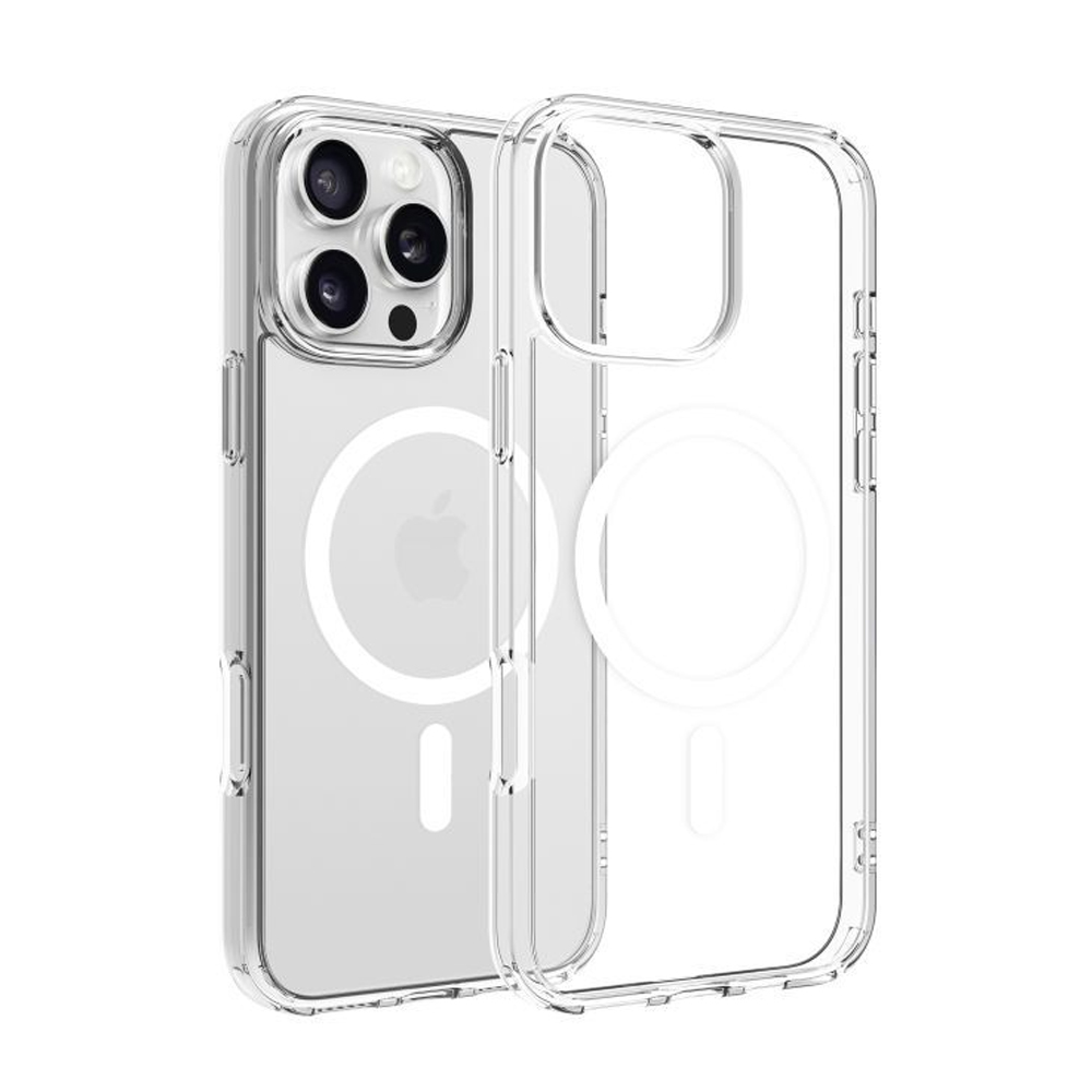 iPhone 16 Pro / Pro Max 2024 Magnetic Hard Non-Yellowing Ultra Thin Transparent Back Cover 