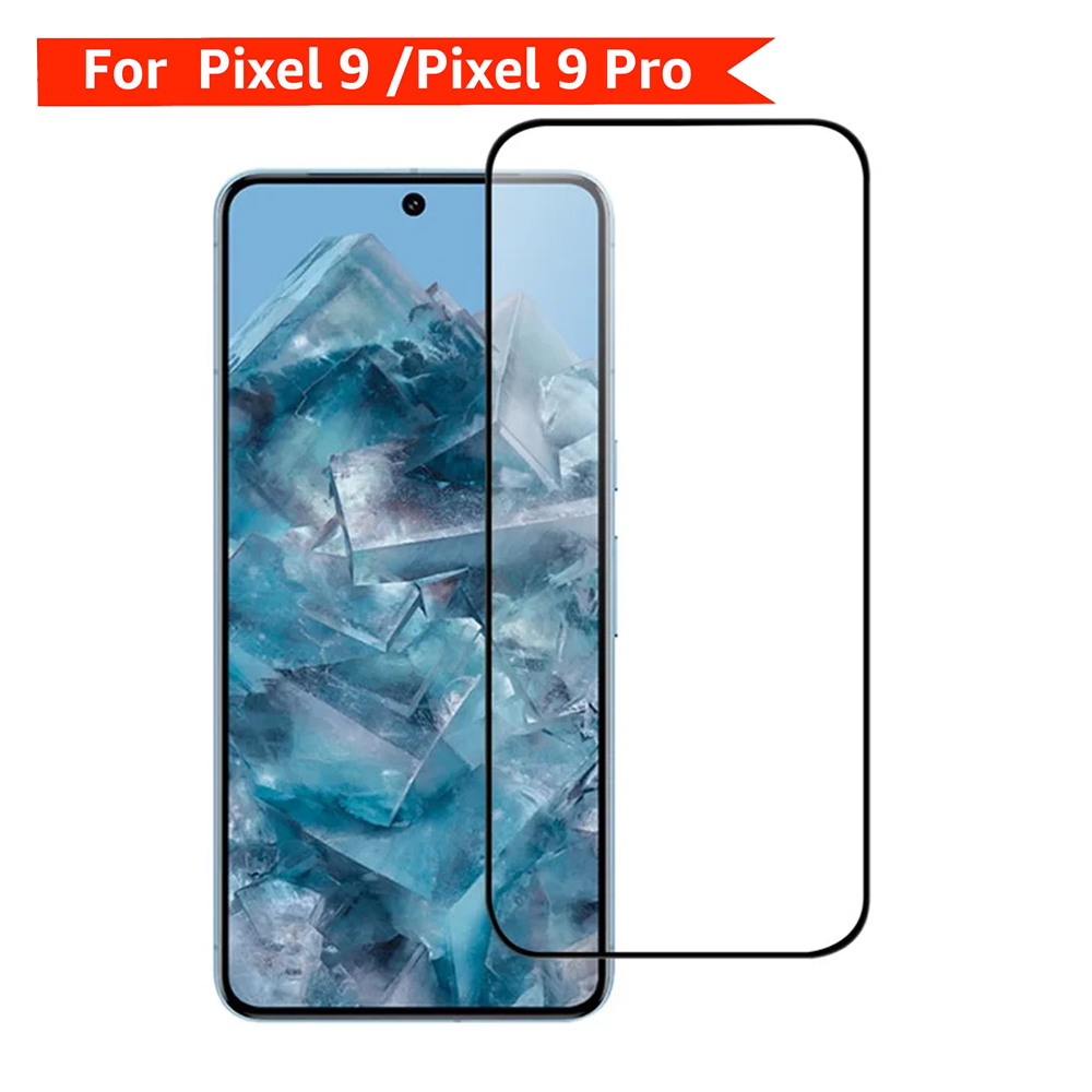 Google Pixel 9 / 9 Pro 5G Full Glue Full Cover Tempered Glass Screen Protector 1Pc