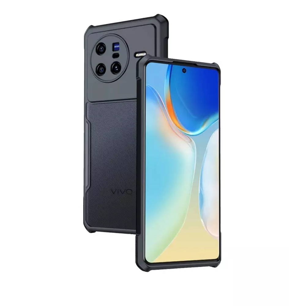 Vivo X80 Xundd Urban Armor Gear Black Shockproof Back Cover - Universal