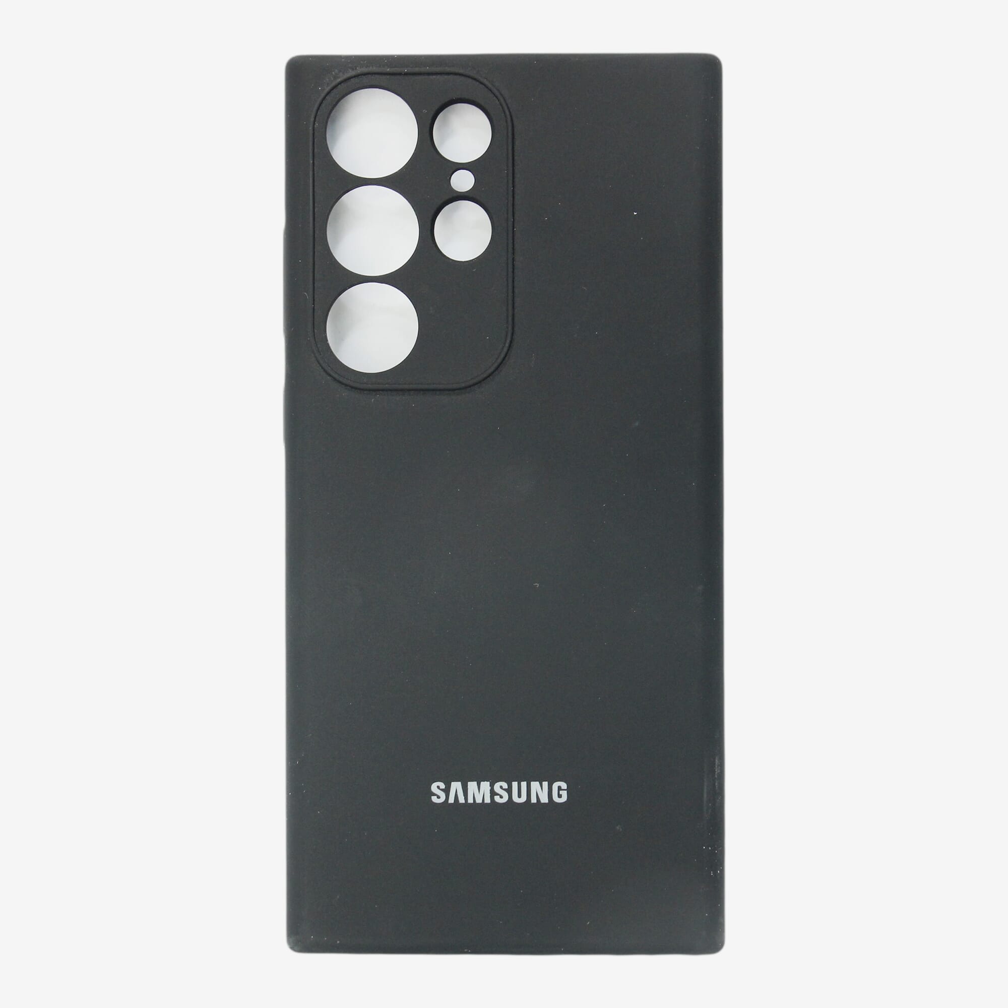 Black Color Original Silicone Case S23 Ultra - Black