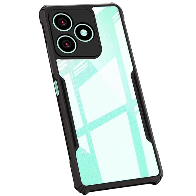 Redmi 13 4G / Note 13R / Poco M6 4G Clear 360° Protective Bumper Case  - Black
