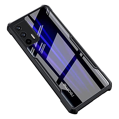 Realme X7 5G Clear Shockproof TPU Bumper Case - Black (Universal)