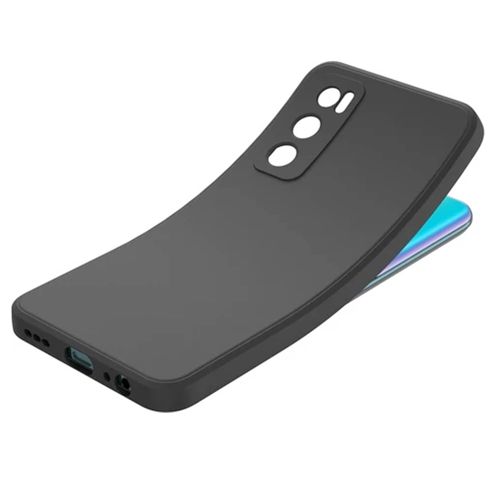 Vivo V20SE Slim Black Silicone Shockproof Bumper Case