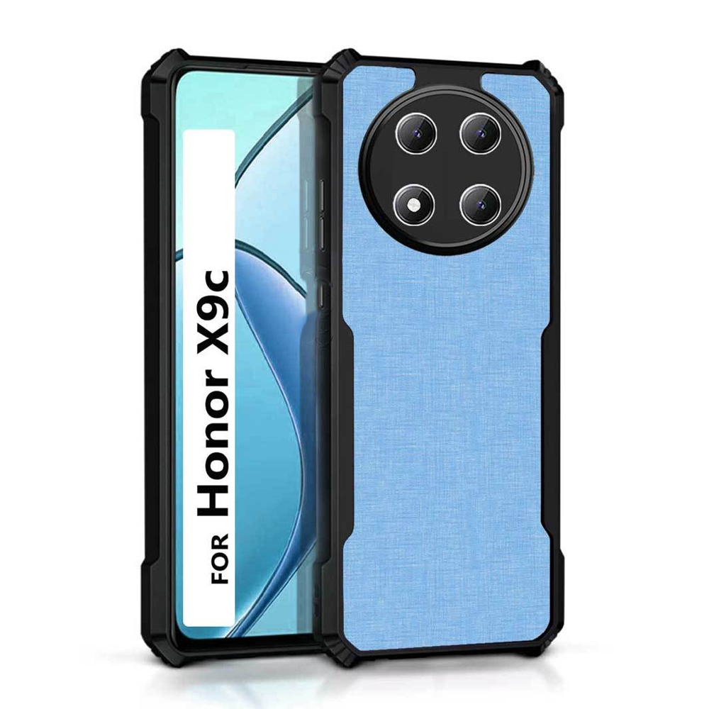 Honor X9C / X60 Pro 5G Clear Hybrid Back Bumper Case - Black