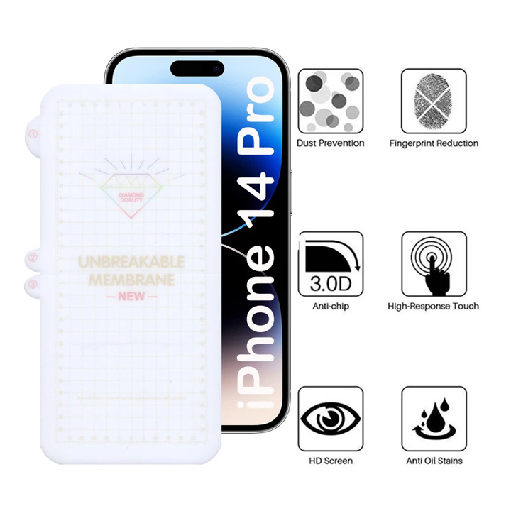 IPhone 14 Pro / Max Unbreakable Membrane Screen Protector Film