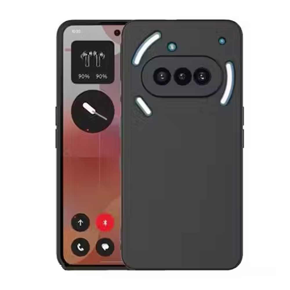 Nothing Phone 3a 5G Slim Silicone Shockproof Case – Full-Body Black Bumper