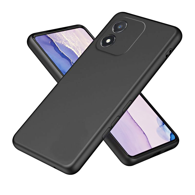 Honor X5 Black Silicone Camera Protective Flexible Back Cover 