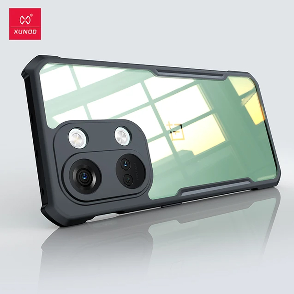 OnePlus Nord 3 Xundo Clear Shockproof PC + TPU Bumper Case - Black