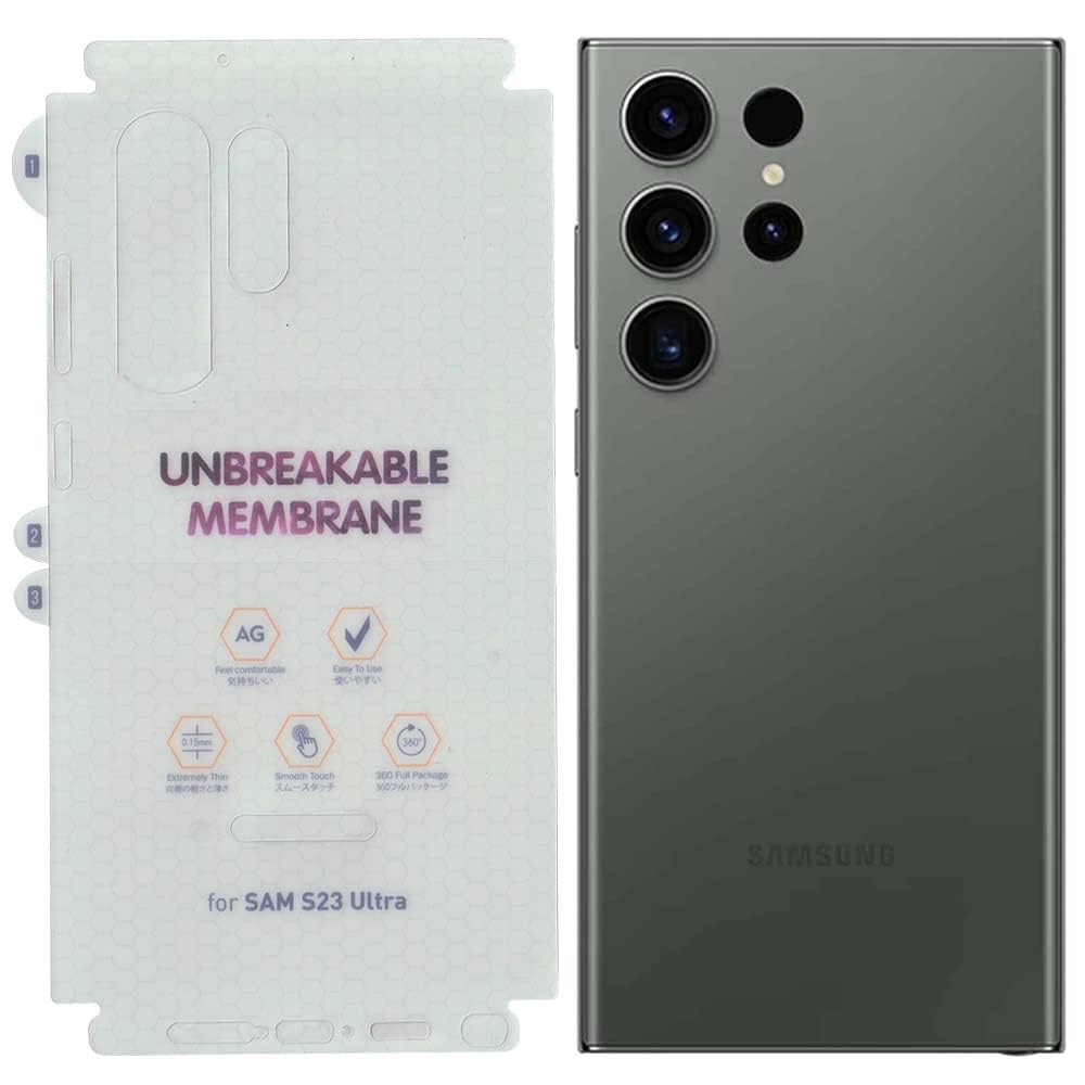 Samsung Galaxy S23 Ultra 5G Matte 360° Unbreakable Hydrogel TPU Screen Protector 