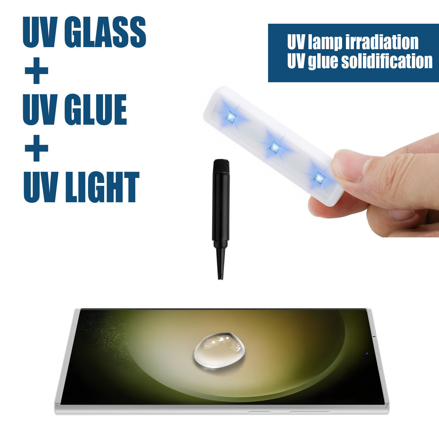 Samsung S21 Ultra 3D Curved UV Full-Adhesive 9H Tempered Glass Screen Protector