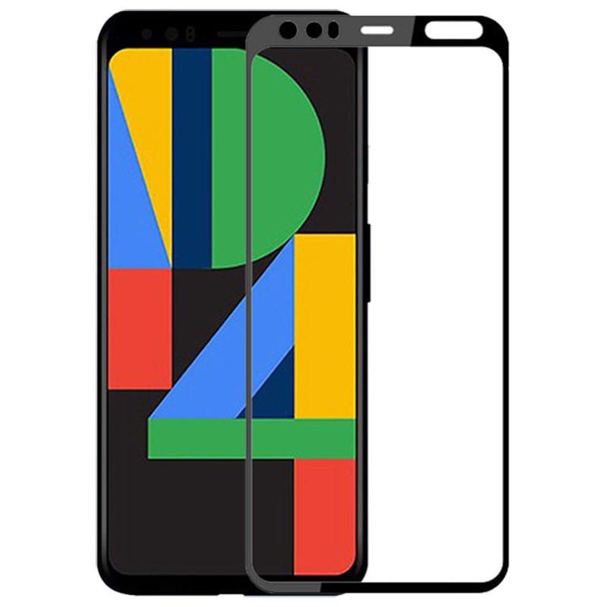 2 Pc Full Glue Tempered Glass Screen Protector For Google Pixel 4 XL 