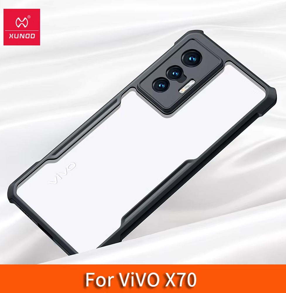 Xundd Urban Armor Gear Black Shockproof Case For Vivo X70 5G - Black