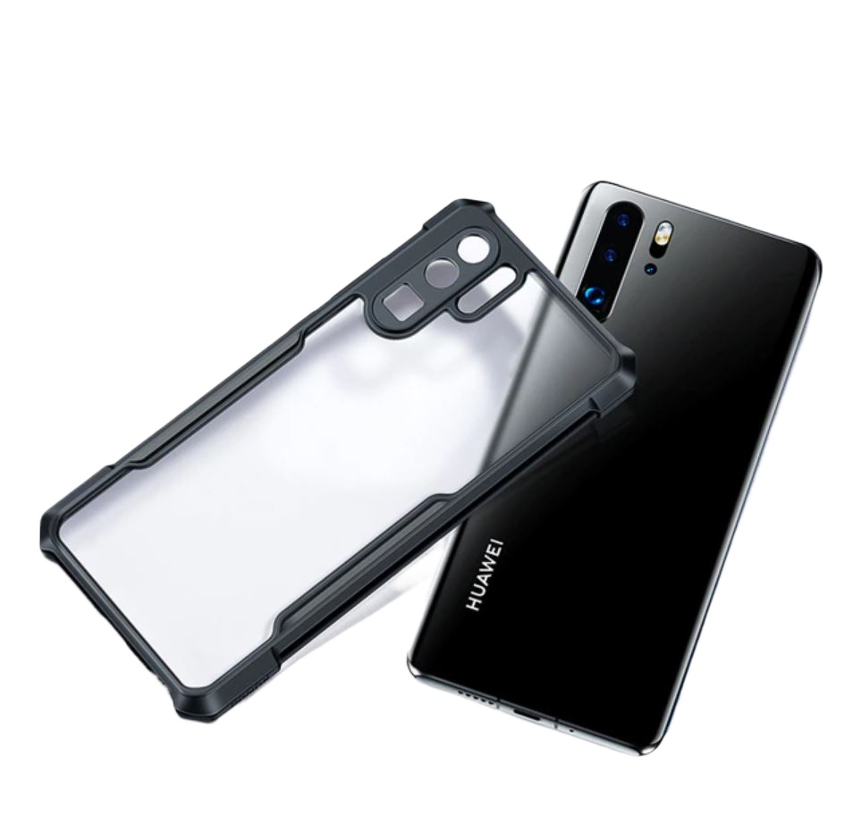 Xundd Shockproof Transparent PC TPU Bumper Case For Huawei P30 Pro - Black