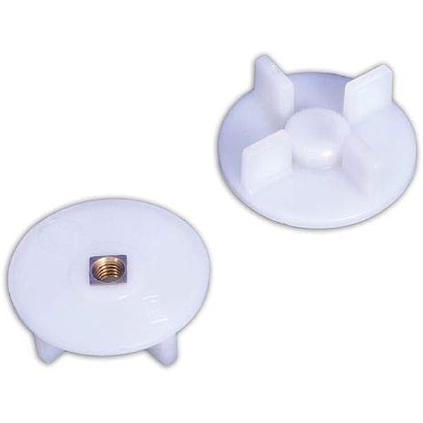 Plastic Coupler Gear For Mixer Grinder Jar Motor – Black/White 1 Pc