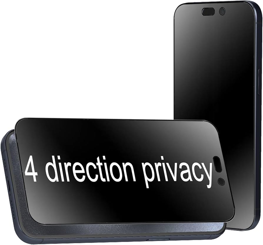 iPhone 12–17 Series 4-Way Privacy Tempered Glass – Anti-Spy Screen Protector