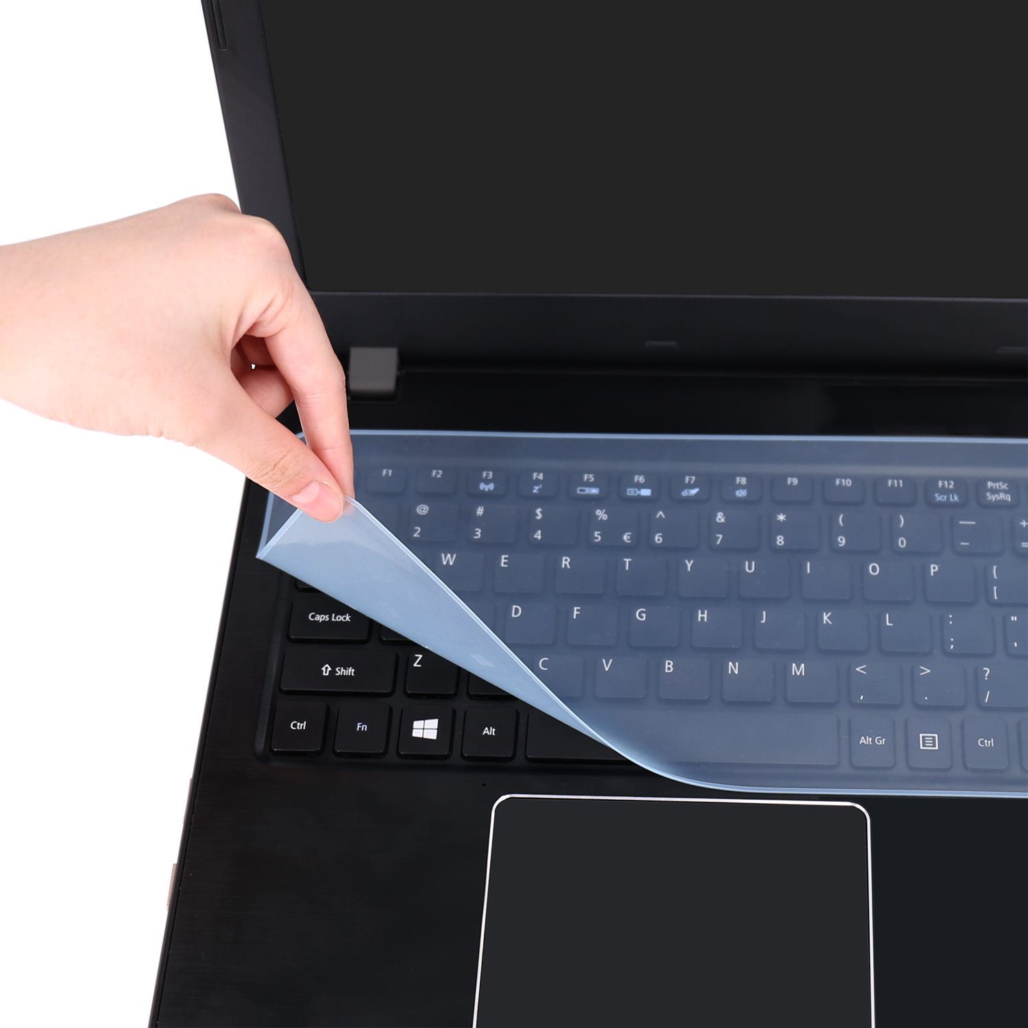 Universal Silicone Keyboard Cover For 15.6–17.3" Laptops – Black