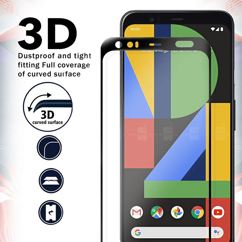 Curved Full Glue Tempered Glass Screen Protector For Google Pixel 3 / 3A / 3XL / 3A XL