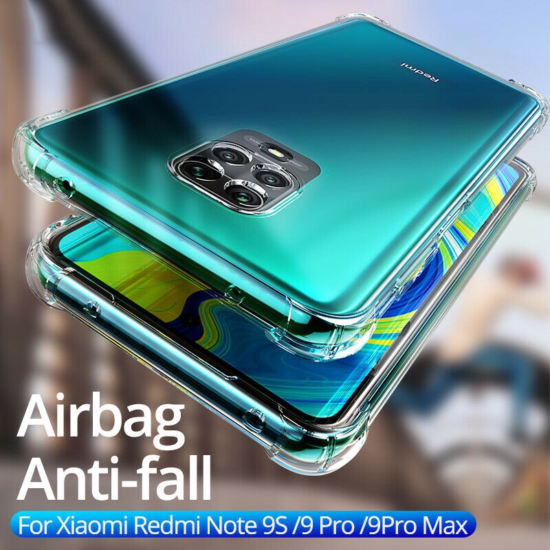 Redmi Note 9S/Pro/Pro Max Transparent TPU Bumper Case – Anti-Shock Protection